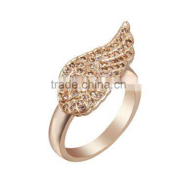 Vogue Lovely Single Wing Women New Brand Party Ring 18K Gold Plated