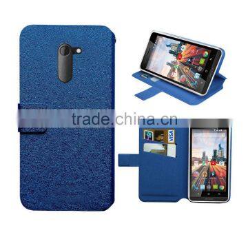 for archos 50c neon case blue wallet leather case high quality with factory price