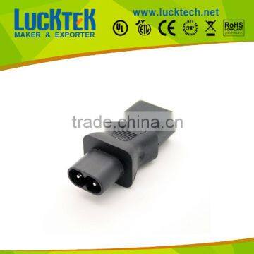 IEC power adapter, C13 to C8 power adapter