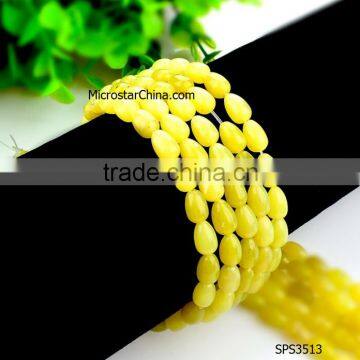 wholesale 2016 new fashion DIY waterdrop 6*9mm yellow aventurine beads for jewelry making