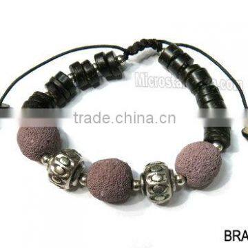 Fashion lava stone bracelets for men