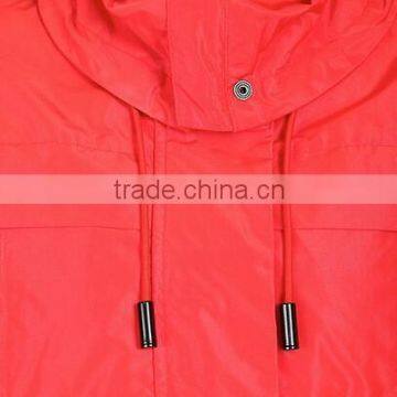 New Design 100% Polyester Waterproof Womens Parka Jakcet in Red Color Quality Choice photo-3