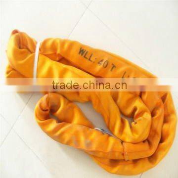 Double Ply Polyester Lifting Round Sling Nylon Lashing Belt photo-2
