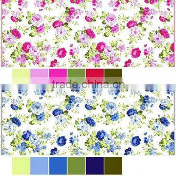 80/20 cvc printed flannel fabric