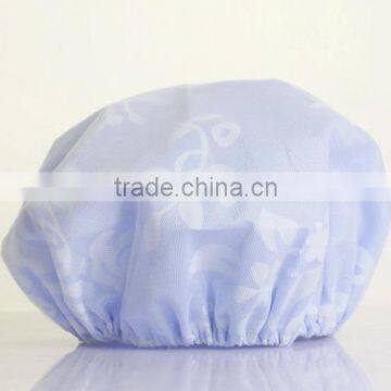 Polyester Waterproof satin bonnet Shower Cap