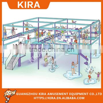 Challenging Playground Net Climber, Crazy Climbing Frame Ropes Playground