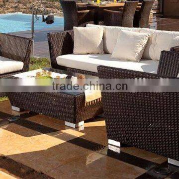 Hot Sale Garden Sofa Set - Antique Synthetic Rattan Sofa Furniture - Patio Garden Furniture photo-2