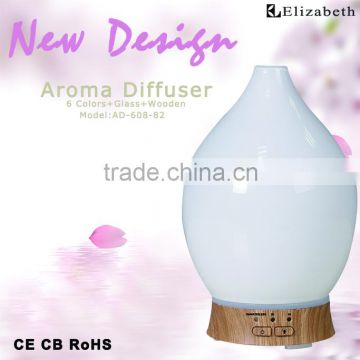 electric aroma diffuser with 7 colors by glass