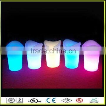 LED Lighting Colorful bar beer cooler plastic led illuminated tin ice bucket