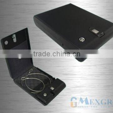 Biometric Pistol Safe with Security Cable for Home (MG65)