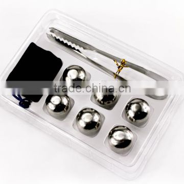 Reusable Diamond Shape Stainless Steel whiskey stones, Customized Stainless Steel ice cubes, metal logo ice cube stone