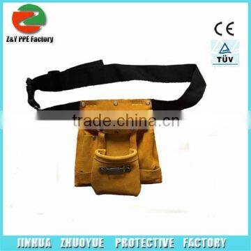 cow split leather waist tool bag with belt B015