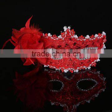 Negative Patch First-grade Fine Leather Belt Lily Princess Masquerade Mask Sexy Halloween Fancy Party Mask