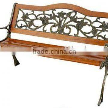 Park Bench: PB-075 Straight Cast Iron Park Bench