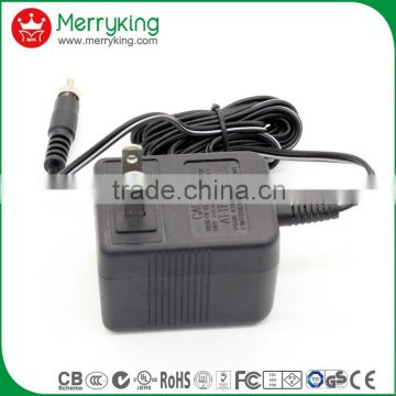 CE UL Listed 6vac 200ma ac ac adapter 24Vac 9vac 750ma dc power supply for game player