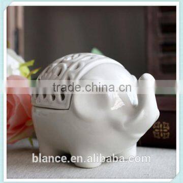 ceramic elephant shape candle holder elephant design incense burner