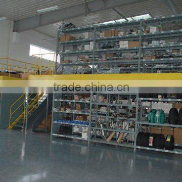 Steel floor mezzanine racking