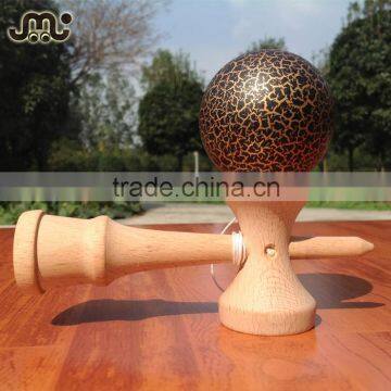 Matt Golden With Black Crack Kendama Custom,factory Direct Custom Kendama