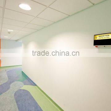 Homogeneous Indirection Hospital Flooring Ceramic Tiles and Rolls Together