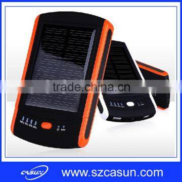 Custom Promotional New 6000mah solar charger,solar power bank
