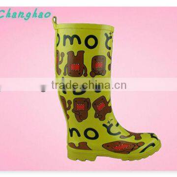 Fashion Carton lady rubber lady boots