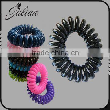 Fashion Telephone Solid Candy Color Elastic Hair Bands Bracelet Ponytail Holder Winter Christmas Scrunchies For Girl FHHTA0020-7