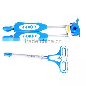 CE EN71 3 Wheel Double Pedal Folding Manual Pedal Push 120/80mm Kids Kick Scooter photo-4