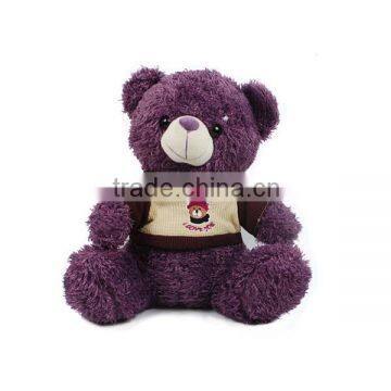 Lovely plush teddy bear with T-shirt