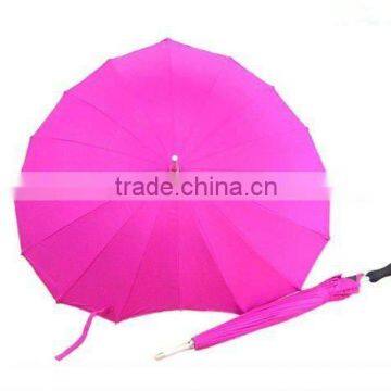 High Quality Heart Umbrella Straight Umbrella Wedding Souvenir Umbrella