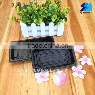 SM1-1100Black mini Plastic sushi Packing Food Container/Sushi Box