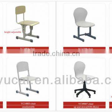 Moveable/height adjustable school desk and chair