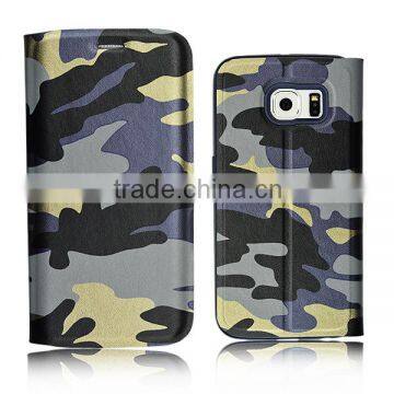 Good quality and functions available cell mobile phone leather case cover for Galaxy S6 edge