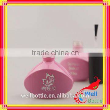 empty nail polish bottle 15 ml nail polish glass bottle with brush cap for nail polish plastic glass bottle