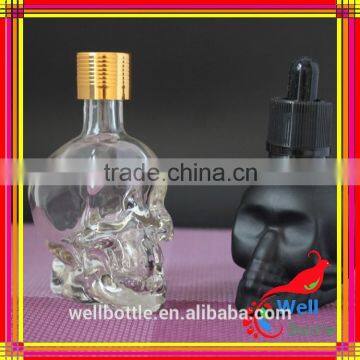 Wholesale Brand New Skull Glass Dropper Bottle 15ml Skull Glass e Liquid Bottle for Nail Polish Oil photo-2