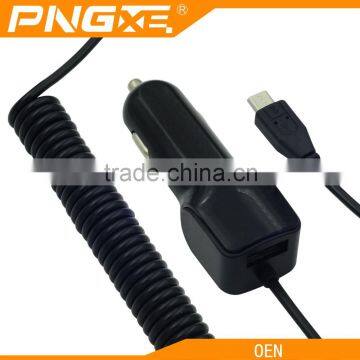 Factory hot sale new design single 1 usb port mobile phone universal car charger with cable