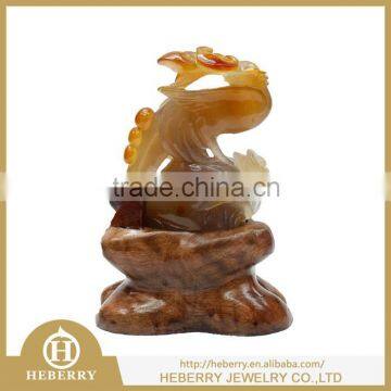 hand made charming red agate bird crystal carving for home decoration or collection