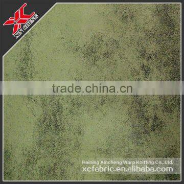 Polyester warp knitted suede fabric