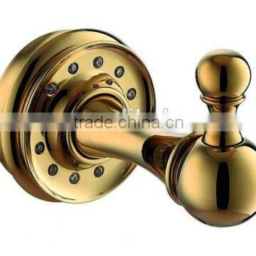 brass hook r gold color with crystal single bathrobe hook WG5181