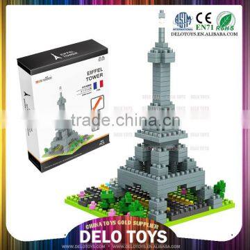 import china products plastic building blocks model diy Loz miniature Eiffel Tower better than playmobil set DE0260040