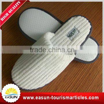 Customized Design Comfortable White Waffle personalized hotel slipper