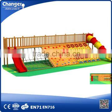 Cheap Outdoor kindergarten wooden playground