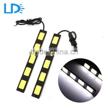 Hot sale ledcar accessories light 12V LED Aluminum alloy housing COB daytime running light led light car