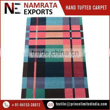 100% Pure and Natural Hand Tufted Cut Pile Wool Carpet