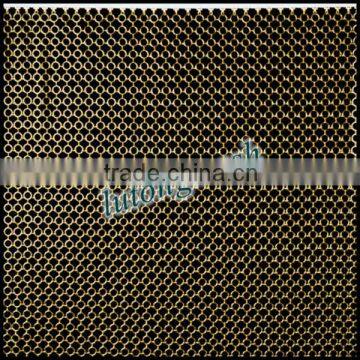 Anping lutong mesh plain gold ring for interior decoration