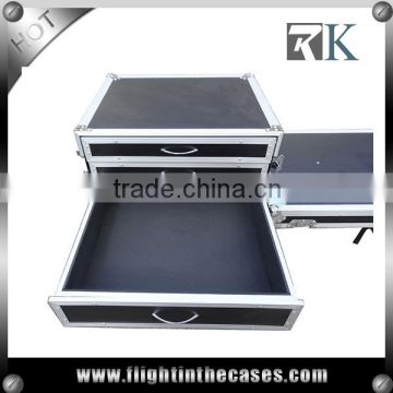 Portable DJ Workstation Drawer Flight Case Tool Case with Side Desk