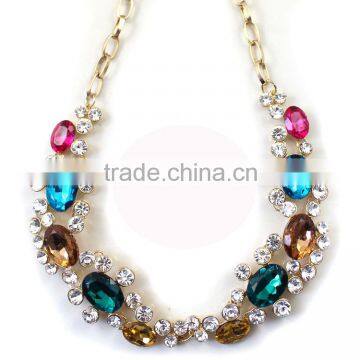 fashion ruby beads necklace design wholesale collar necklace