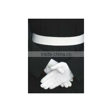 white cotton gloves/ inspection glove/ceremony glove/lady white glove