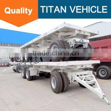 TITAN flatbed drawbar trailer