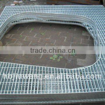 Hot dipped deck steel grating( customized shape)