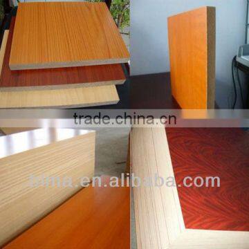 melamine mdf, woodgrain melamine and solid color mdf for decorations